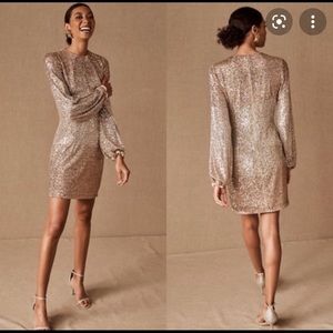 BHLDN GOLDIE ROSE GOLD DRESS
